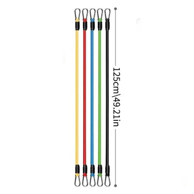 11 Pcs/Set TPE Resistance Band Set Fitness Band Pull Rope El