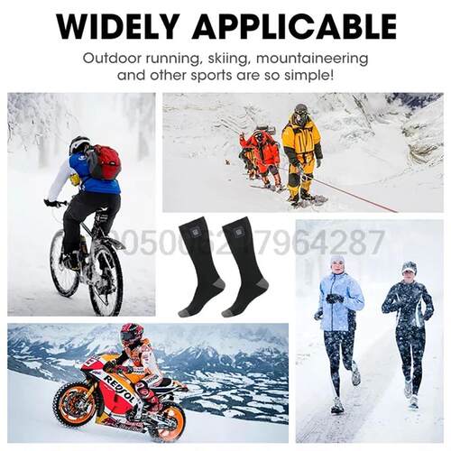 Heated Socks Winter Warm Snowmobile Skiing Heated Socks With