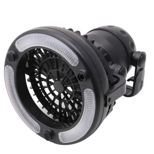 Portable 2 In 1 Camping Ceiling Fan Light Hanging Tent Lamp