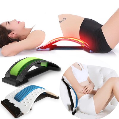 Magic Back Stretcher Lumbar Massage Support 按摩腰靠背面拉伸