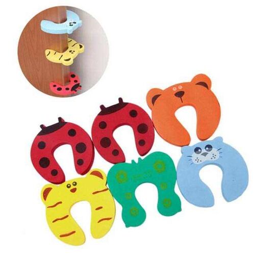 Nice 6pcs Kids Baby Cartoon Animal Jammers Stop Edge & Corne