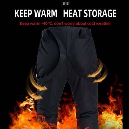 New Outdoor -35 Degree Snow Pants Plus Size Elastic Waist Me