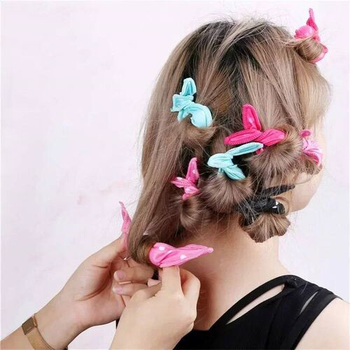 10Pcs/Lot Hair Curlers Soft Sleep Pillow Hair Rollers Set Be