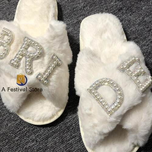 Bride to Be Slippers fall Bridal Shower future Mrs Wedding