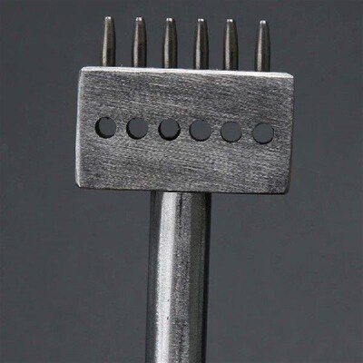 4mm Round Punch Prong Chisel Craft Leather Spacing Hole