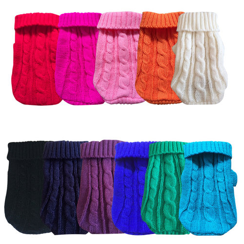 Pet Dog Sweaters Winter Pet Clothes for Small Dogs Warm Swea