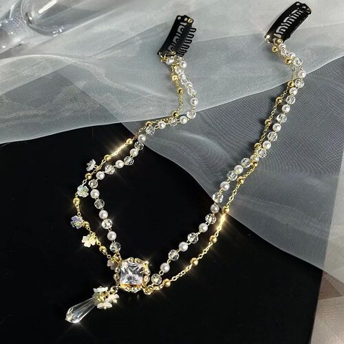 1PC Headpiece Retro Palace Style Fashion Waterdrop Hair Acce