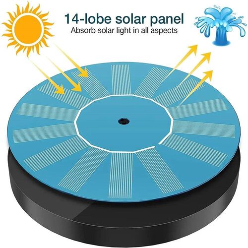 13/16/18cm Floating Solar Panel Solar Fountain Pump Bird Bat