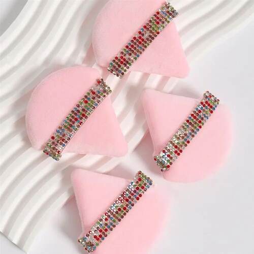Diamond Triangle Powder Puff Sponge Velvet Triangle Powder P