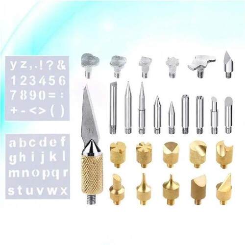 28 Pcs Engraving Accessories Wood Burning Tool Kit