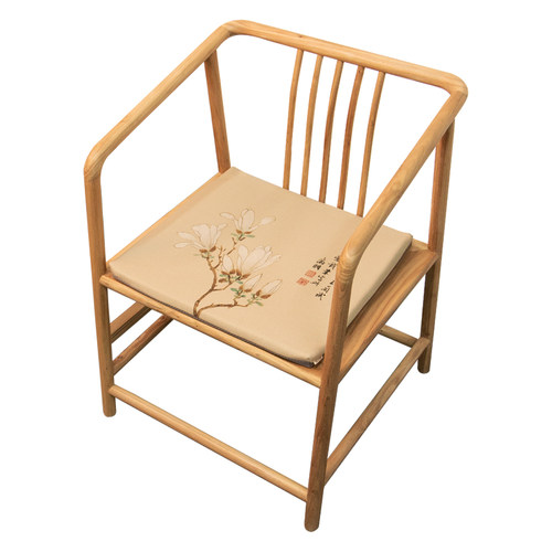 白玉兰坐垫中式红木沙发垫椅子垫实木防滑垫子茶桌茶椅垫座垫