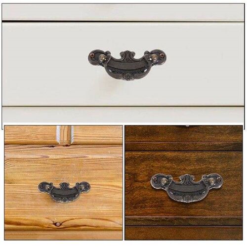 5 Pcs Drawer Pulls Retro Furniture Handles Zinc Alloy