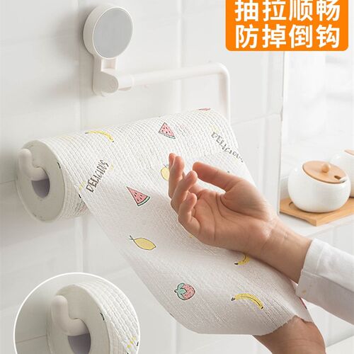 Kitchen paper towel rack plastic wrap shelf paper roll rack