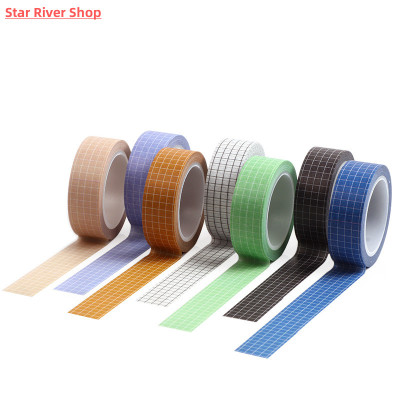 15mm*10m Simple Basic Solid Color Grid Washi Tape DIY Scrapb