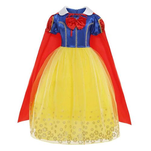 Girl Costume Snow White Princess Dress Cosplay Party Vestido