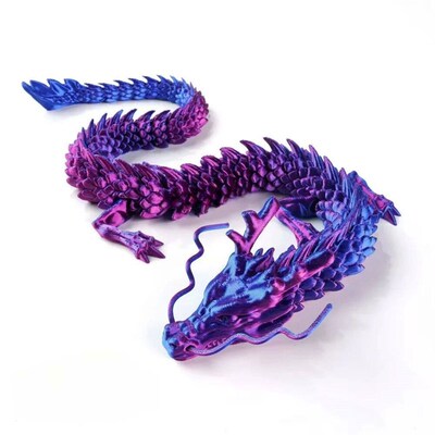 22/30/45cm New Luminous 3D Printed Dragon Glow in The Dark F