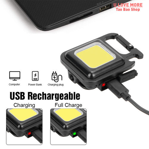 Mini Pocket Working Light Portable Keychain COB Flashlight S