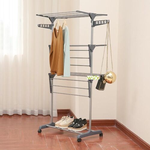 Clothes Hanger Coat Rack Floor Hanger Storage Wardrobe