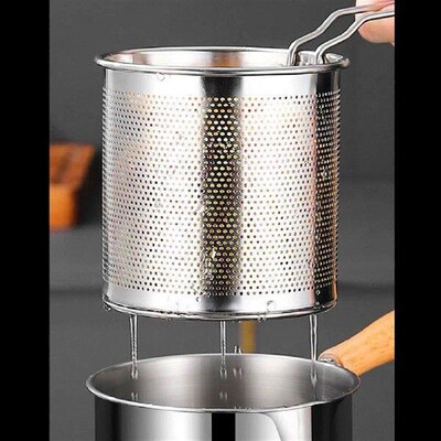 304 Stainless Steel Oil Fryer Household Fryer Oil Saving