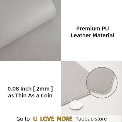 Large Size Office Desk Protector Mat PU Leather Waterproof