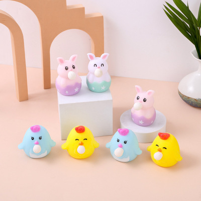 Squishy blow bubble baby Fidget Toys squeezy吐泡泡兔子捏捏乐