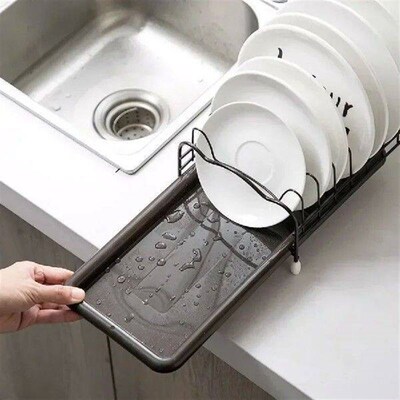 Expandable Stainless Steel Storage Rack Kitchen Cabinet