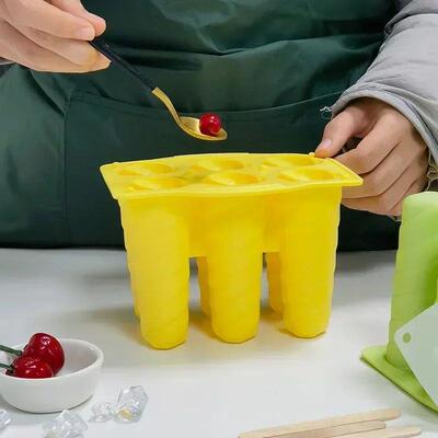 2025 Spiral Ice Cream Mold - 6-Cavity Silicone Popsicle Make