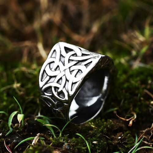 -beier new stainless steel mens ring vintage viking celtic