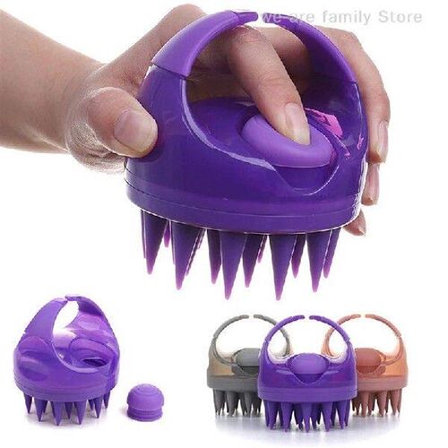 Press-Dispense Silicone Shampoo Brush Oil Dispenser Head