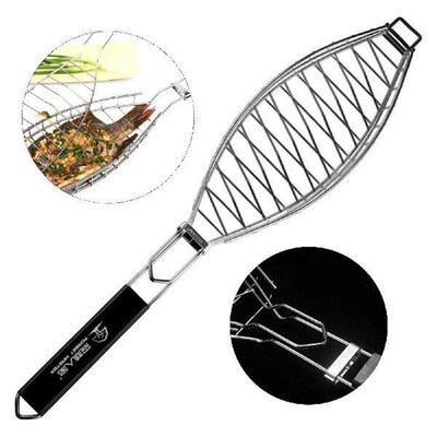 Grilled Fish Clip Easy to Clean BBQ Grill Basket for