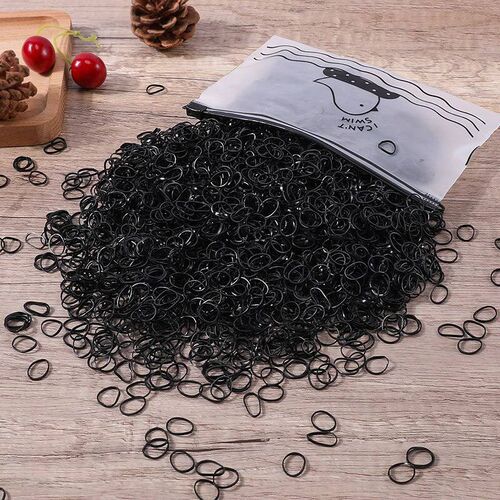 1000/2000Pcs Colorful Small Disposable Hair Bands Scrunchie