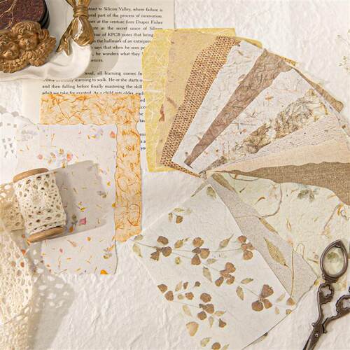 28pcs/pack Vintage Reliefs Texture Paper DIY Scrapbooking Co