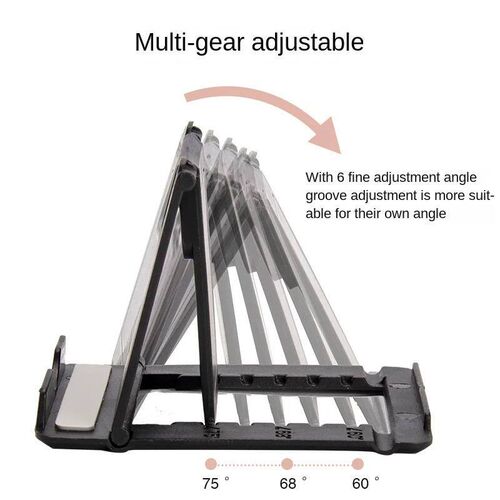 Desktop Lazy Mobile Tablet Folding Stand, Portable and Adjus