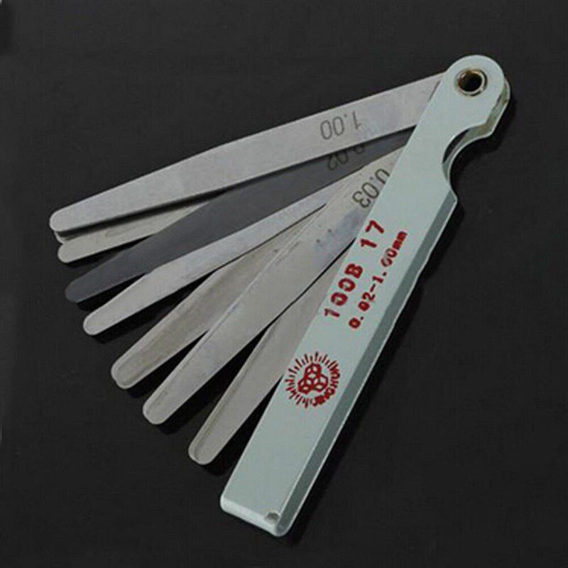 17 Blades Spark Plug Thickness  Metric Filler Feeler Gauge M图片