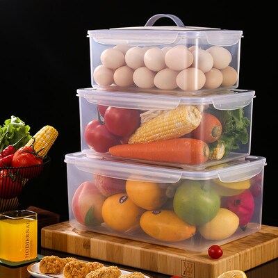plastic food fruit storage box  container lunch fridge big