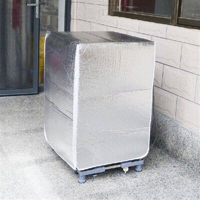 Silver Washing Machine Cover Tin Foil Double-Layer