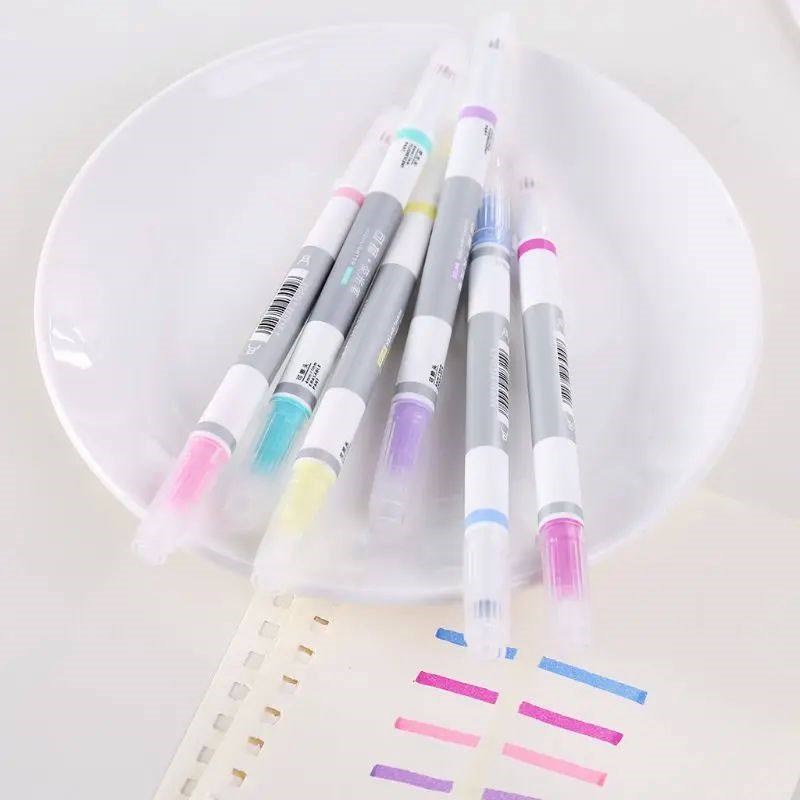 6pcs/set Erasable Highlighter Pen Marker Pastel Liquid Chalk图片