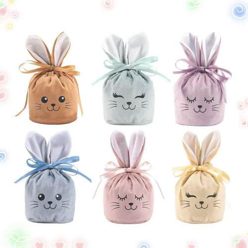 Cute Rabbit Bags Bunny Gift Packing Velvet Valentines Day C