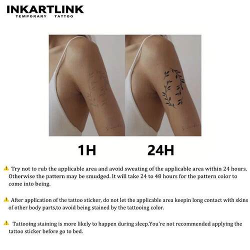 Geometric Design Temporary Tattoo,Lasts To 15 Days New Techn