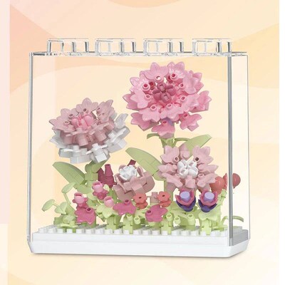 Bouquet Flowers Bricks Constructor Set for Adults Children T