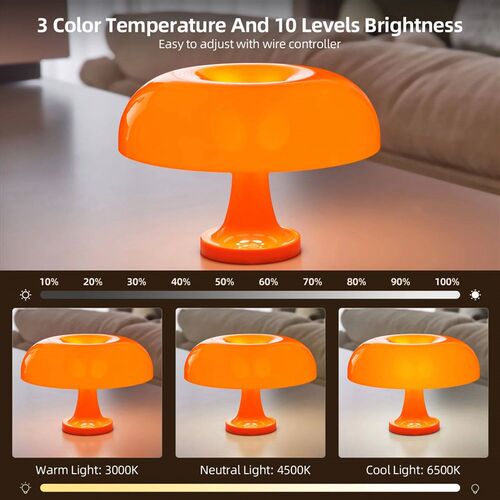 Classic Mushroom Table Lamp Modern Bauhaus Art Table Lamp Be