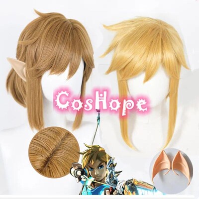 Link Wig Cosplay Twilight Princess Cosplay Wig Coklat Pirang