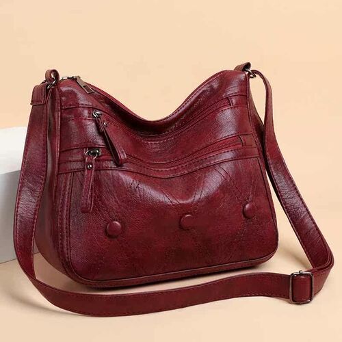 PU Soft Leather Texture Crossbody Bag New Large Capacity Sho
