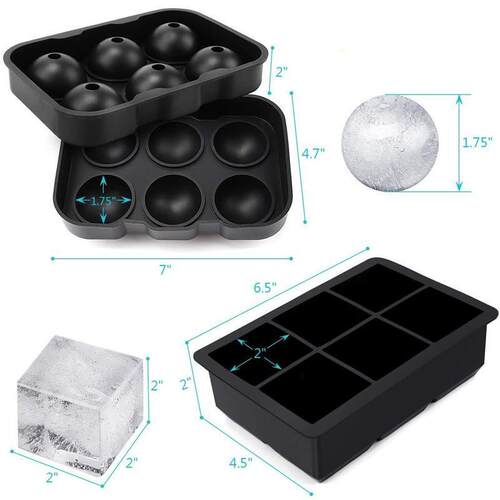 Ice Cube Tray ice ball maker Silicone Mold ice storage box