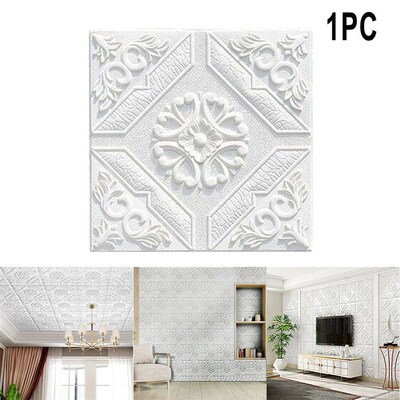 1/10pcs 3D Wall Stickers Self-adhesive Wallpaper Anti-collis