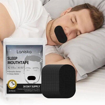 30pcs Mouth Tape Sleep Strip For Anti-snoring Mouth Breathin