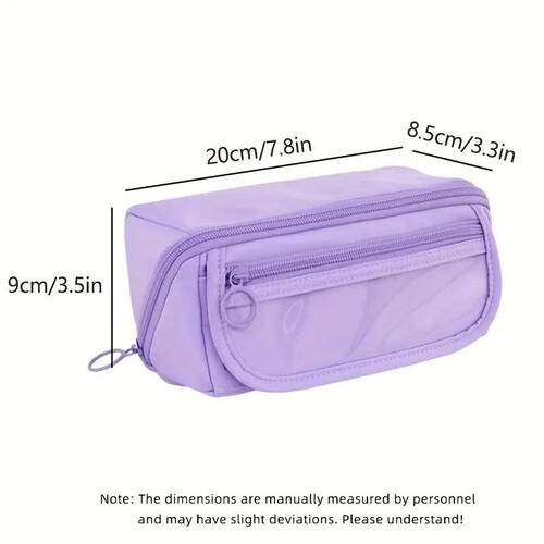 Large Capacity Pencil Case Organizer - Multi-Compartment Des