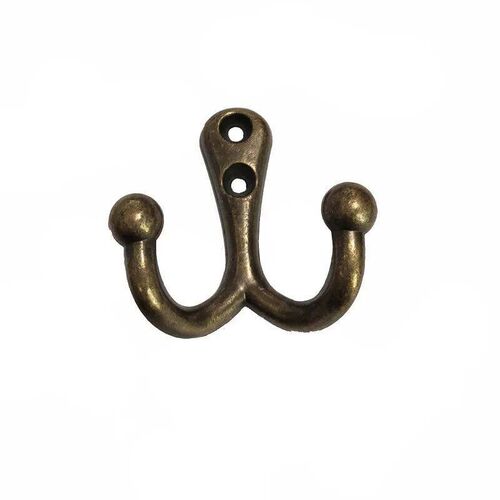 5pcs Double Head Coat Hooks Zinc Alloy Material Clothes Hook
