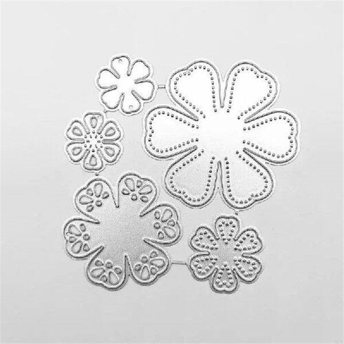 A3PA 5-in-1 Floral 6-petal Embossing Knife Cutting Die