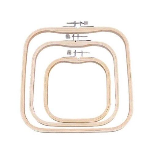 3Pcs Wood Embroidery Hoop Square Adjustable Embroidery Hoop